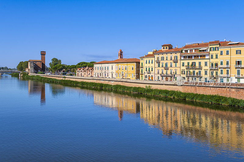 Pisa, Lungarno Simoncelli(意大利托斯卡纳)